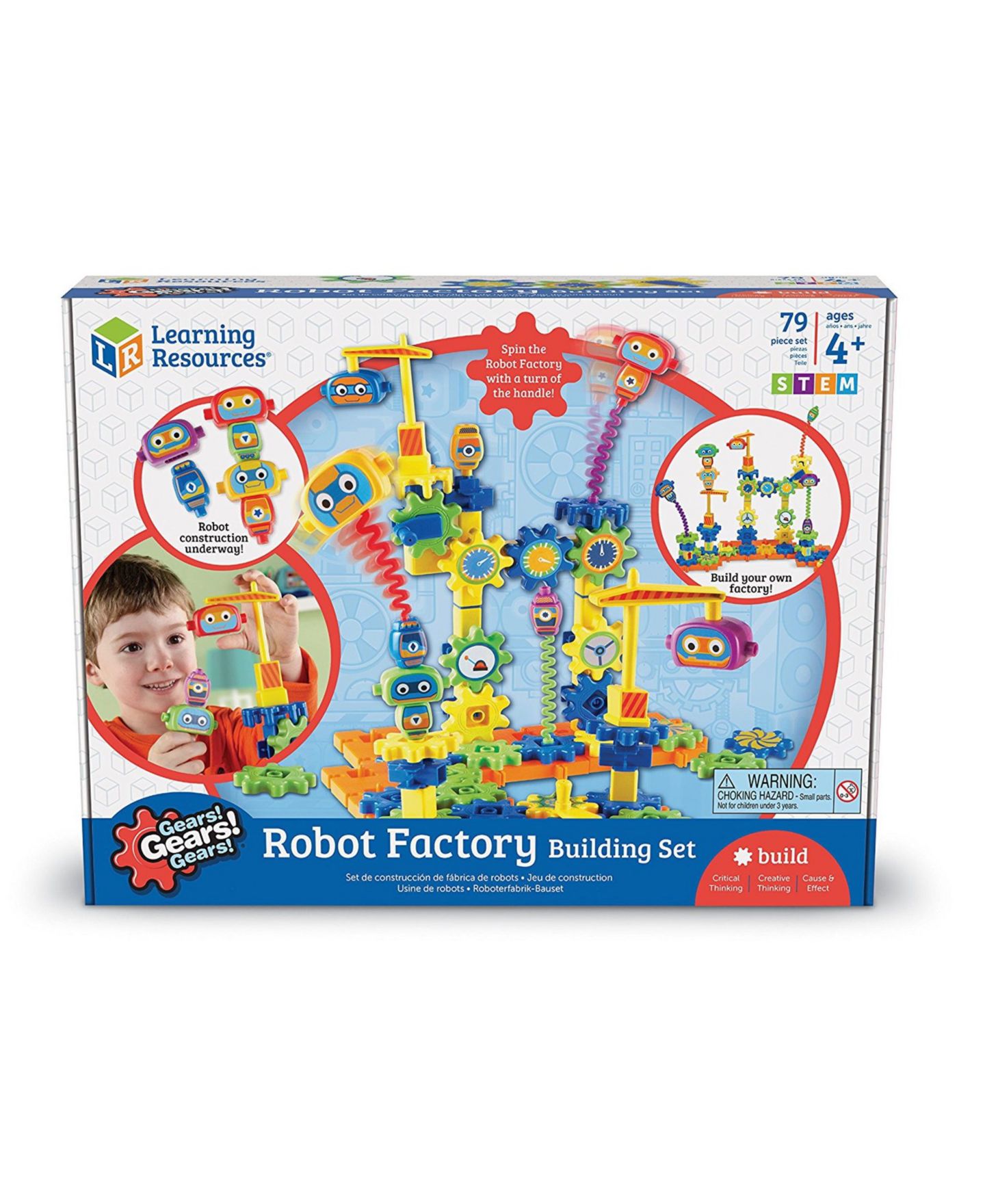 Детский конструктор Areyougame Robot Factory Gears! Gears! Gears! Building Set, Ages 4+ — фото 18