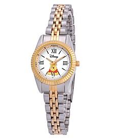 Disney Winnie Women's Two Tone Silver and Gold Alloy Watch