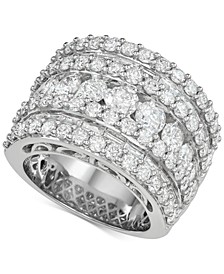 Diamond Five Row Band (5 ct. t.w.) in 14k White, Yellow or Rose Gold