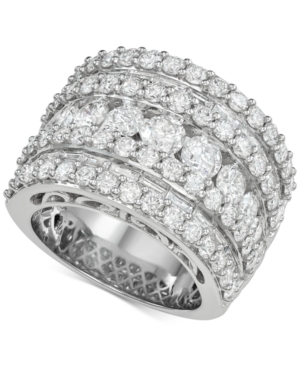 image of Diamond Five Row Band (5 ct. t.w.) in 14k White Gold