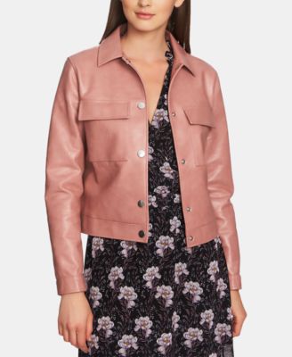 1.STATE - Patch-Pocket Faux Leather Jacket