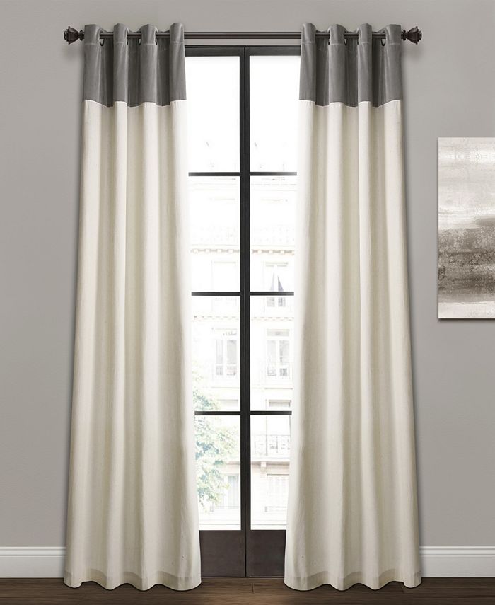 Lush Décor Dolores Light Filtering Window Curtain Panels Neutral/Multi