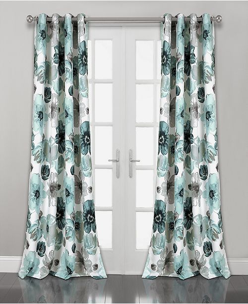 Lush Decor Leah Room Darkening Window Curtain Panels Set 95 X 52