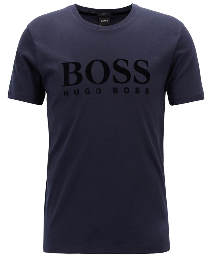 Hugo Boss BOSS Men's Slim Fit Logo Graphic Cotton T-Shirt & Reviews ...