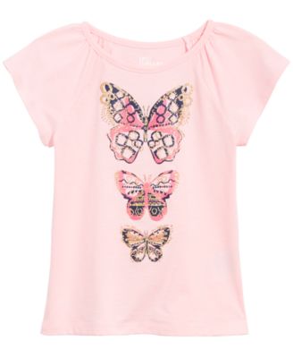 Epic Threads - Little Girls Butterfly-Print T-Shirt