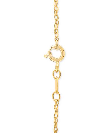 Macy's - Mother of Pearl (16 x 16mm) Cameo Heart 18" Pendant Necklace in 18k Rose Gold over Sterling Silver