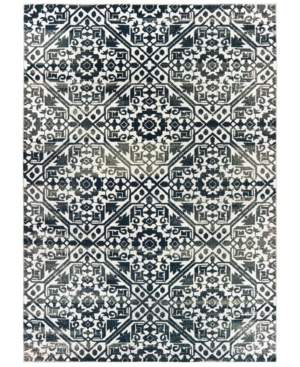 Oriental Weavers Bowen 5506E Navy/Ivory 2'3in x 7'6in Runner Area Rug