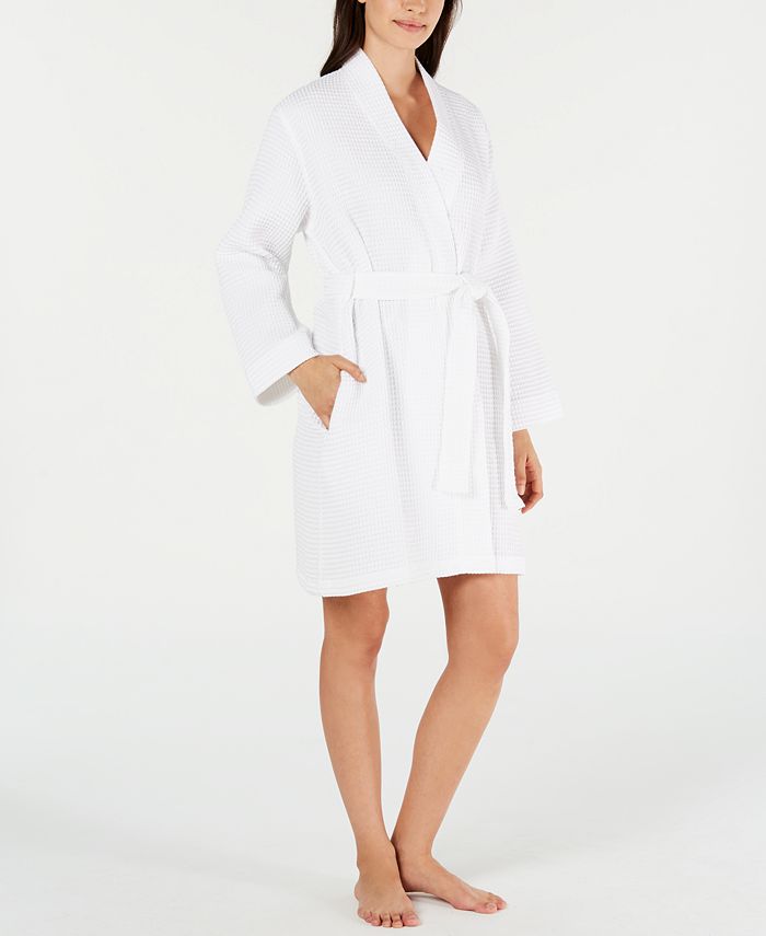 Charter Club Luxe Woven Turkish Cotton Waffle Robe, Created for Macy's