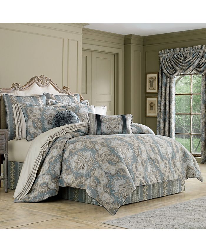J Queen New York - Crystal Palace French Blue California King Comforter Set