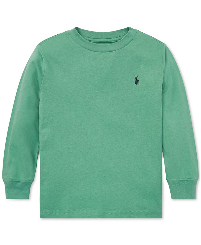 Polo Ralph Lauren Little Boys Long-Sleeve Cotton T-Shirt & Reviews ...