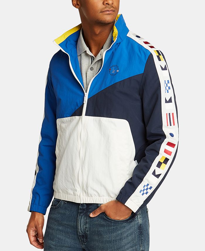 Nautica Nautica Men's Blue Sail Signal Flag Full Zip Jacket, Created for  Macy's - Macy's