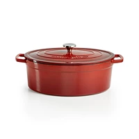 Martha Stewart Collection Enameled Cast Iron Oval 8-Qt. Dutch Oven