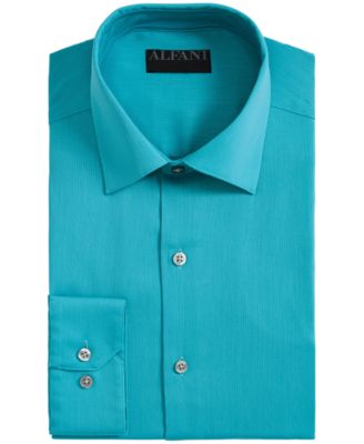 Alfani - Men's Alfa Tech Slim Fit Bedford Cord Dress Shirt, Created For Macy's