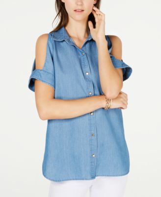 michael kors denim top