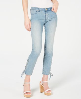 Michael Kors - Lace-Up Skinny Jeans