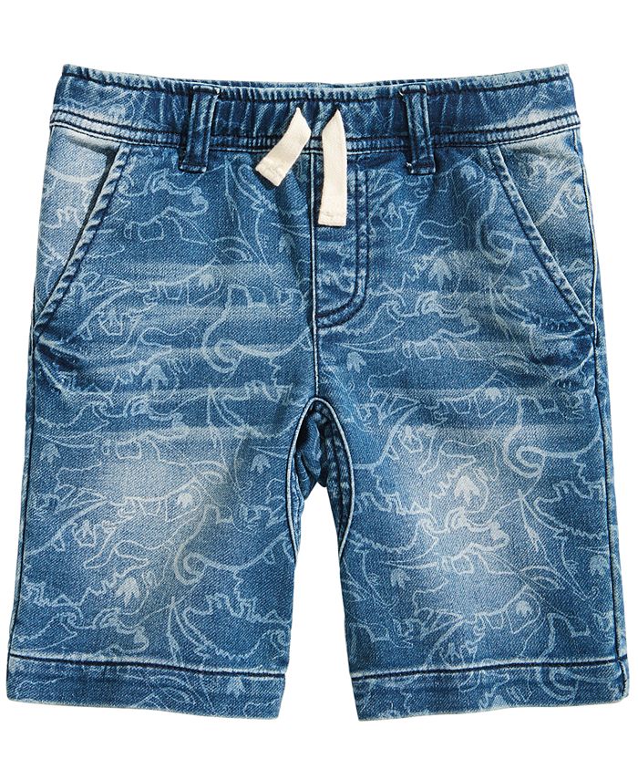 Epic Threads Toddler Boys Dino-Print Denim Shorts, Created for Macy's ...