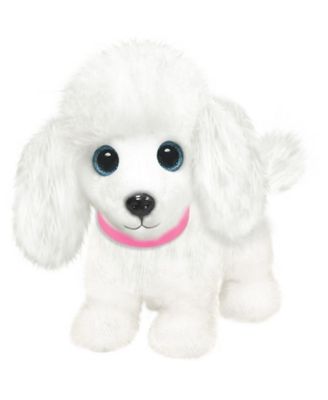 First and Main - Wuffles Poodle Plush Dog, 7 Inches Sitting