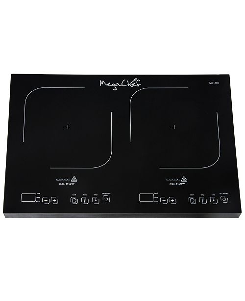 MegaChef Portable Dual Induction Cooktop & Reviews Small Appliances