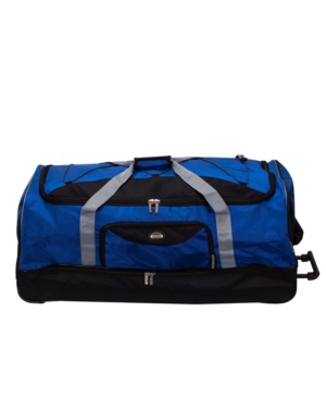 Rockland 40" Check-in Rolling Duffle Bag In Blue