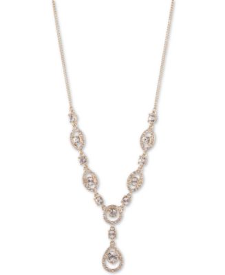 Givenchy Crystal Lariat Necklace, 16