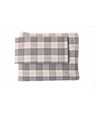 La Rochelle Flannel Plaid Sheet Set Twin - Macy's