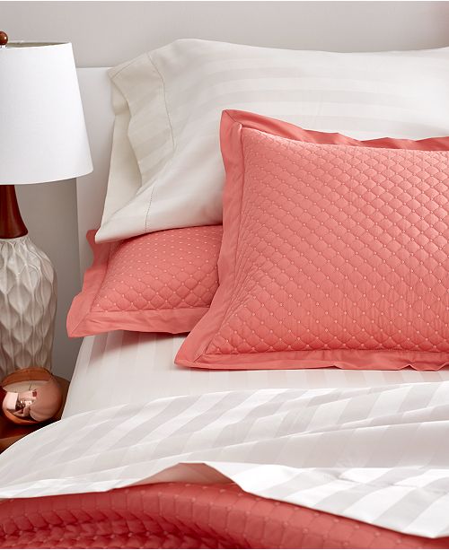 Charter Club Cotton 3Pc Quilted King Coverlet, Created for Macy's