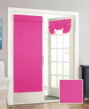 Eclipse Tricia Thermapanel Room-darkening Window Door Panel, 26" X 68" In Pink