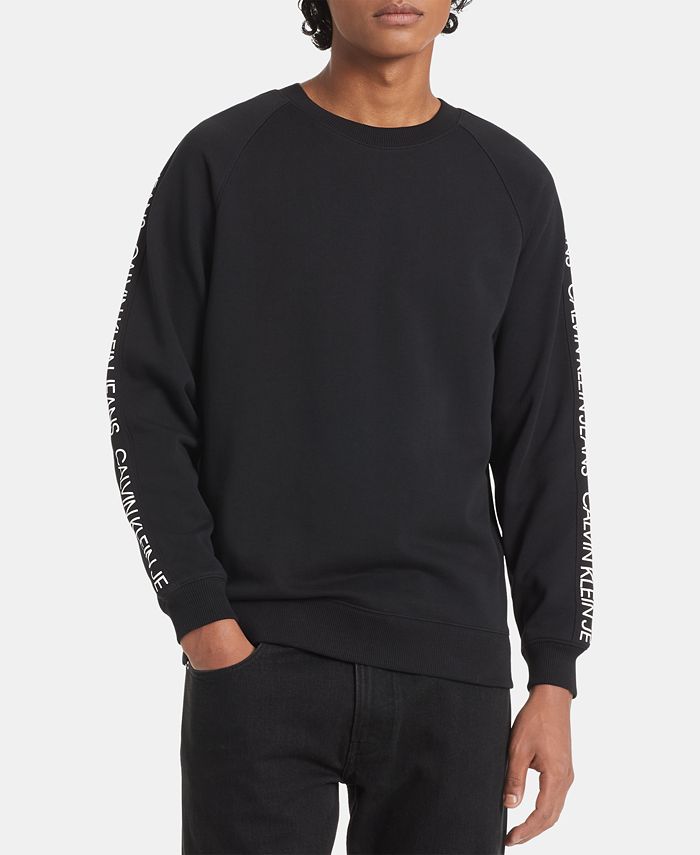 Calvin Klein Jeans Men's Logo Taping Sweatshirt - Macy's