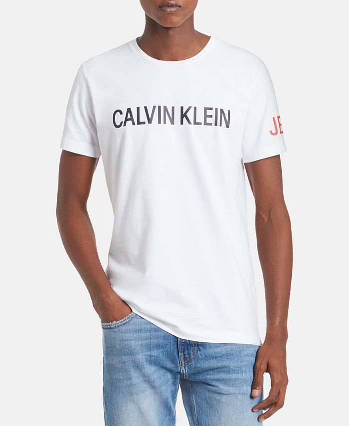 Calvin Klein Jeans Men's Sleeve Logo Graphic T-Shirt - Macy's