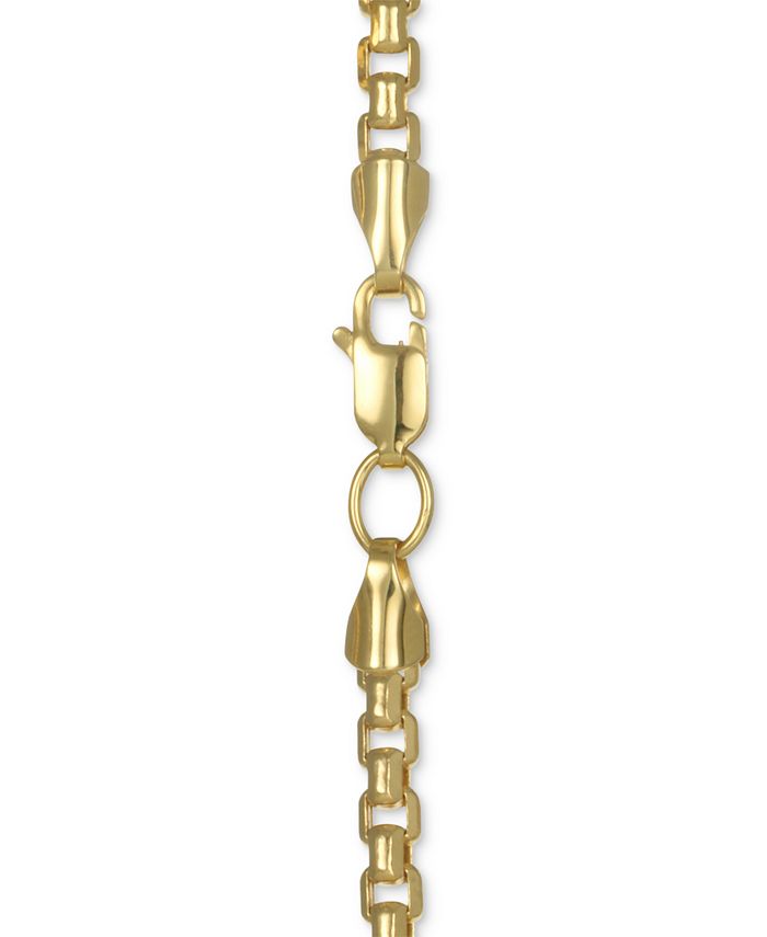 Macy's Large Rounded BoxLink 20" Chain Necklace (3.5mm) in 14k Gold