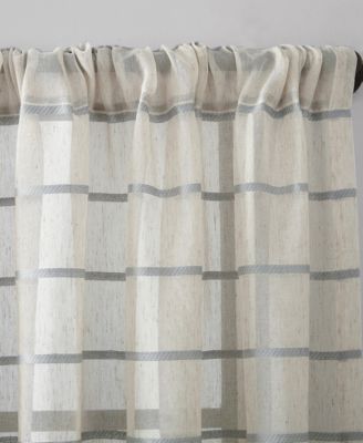 Clean Window Textured Twill Stripe Anti-Dust Curtain Panel Collection