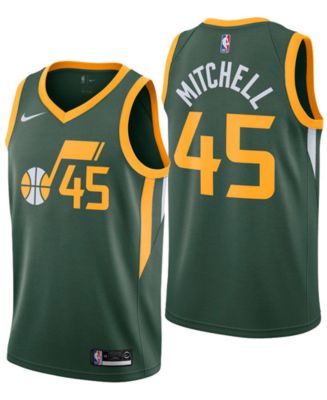 Nike Men's Donovan Mitchell Utah Jazz City Swingman Jersey 2018 - Macy's