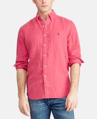 Polo Ralph Lauren Men's Slim Fit Linen Shirt & Reviews - Casual Button-Down  Shirts - Men - Macy's