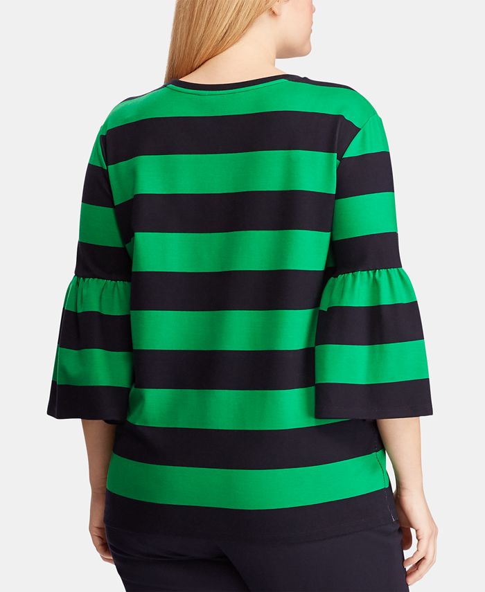 Lauren Ralph Lauren Plus Size Striped FlaredSleeve Top Macy's