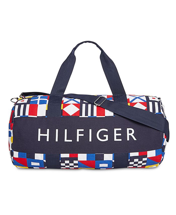 Tommy Hilfiger Men's Tradewind HP Colorblocked Logo Duffel Bag, Created ...