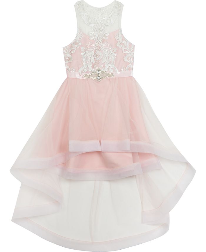Rare Editions Big Girls Embroidered High Low Dress Macy s