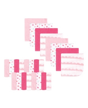 Luvable Friends Unisex Baby Polyester Washcloth 24-Pack Girl Geometric 24-Pack One Size