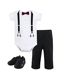 Little Treasure Unisex Baby Bodysuit, Pant and Shoes, Man of Your Dreams