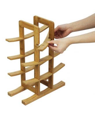 12-Bottle Bamboo Wine Rack