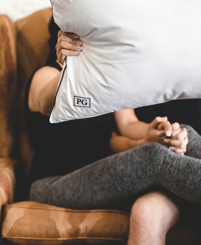 Pillow Guy White Goose Down Firm Density Stomach Sleeper Pillow with