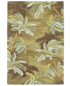 Kas Sparta Palm Trees 3102 Moss 5'3" X 8'3" Area Rug In 3102 Moss