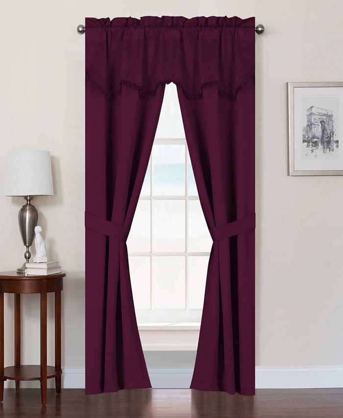 United Curtain Co Inc Burlington 52" X 84" Five Piece Panel Set Macy's