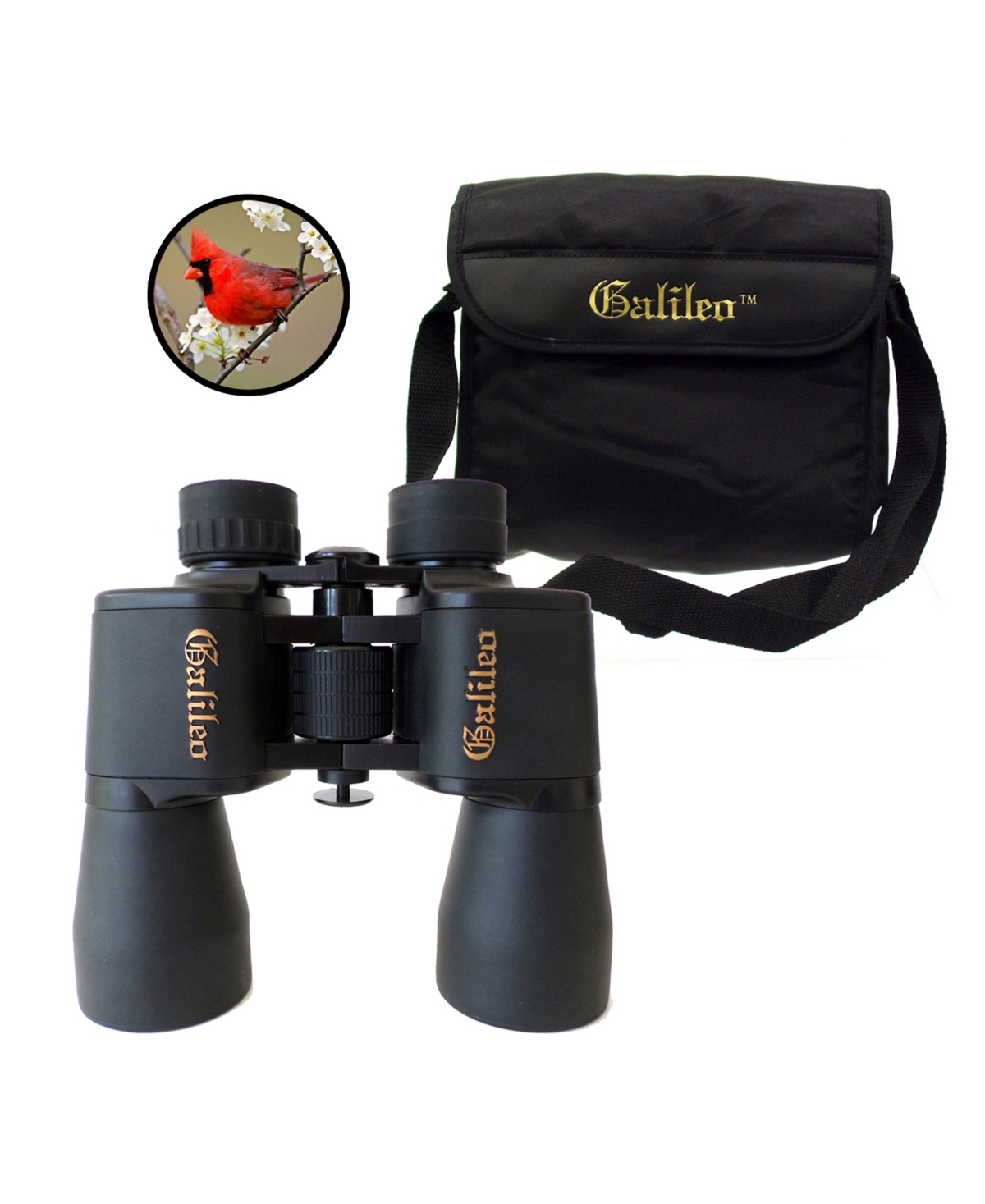 Cosmo Brands Galileo 8 Power Wide Angle Binocular With 40 Mm Lenses, Case And Shoulder Strap In Very Black