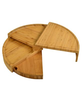 Vienna Transforming Multilevel Bamboo Cheese Board Set with Tools