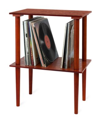 Wooden Stand with Record Holder