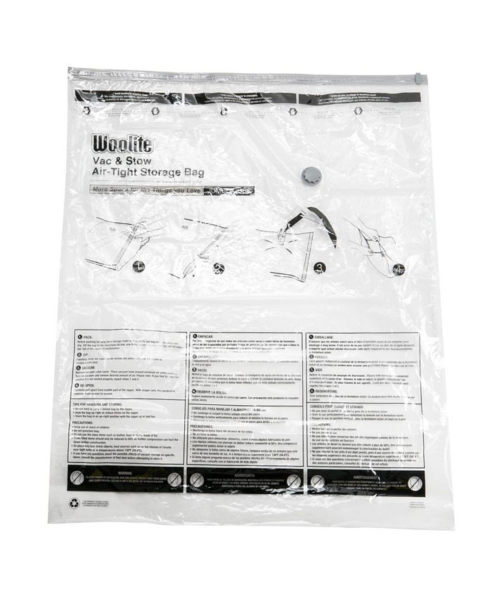 Woolite AirTight Jumbo Cube Vacuum Storage Bags Macy's