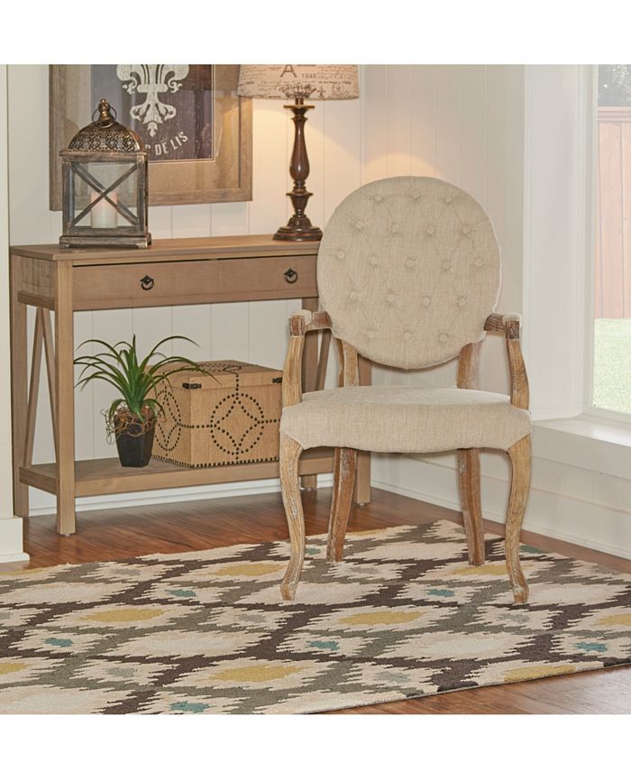 Linon Home Décor Avalon Linon Arm Chair & Reviews Chairs Furniture Macy's