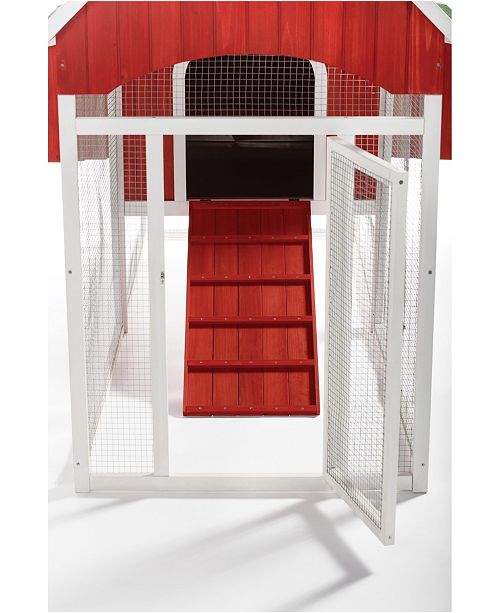 Large Red Barn Chicken Coop 467