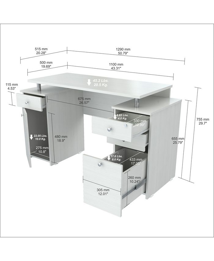Inval America Laura Computer Desk Macy's