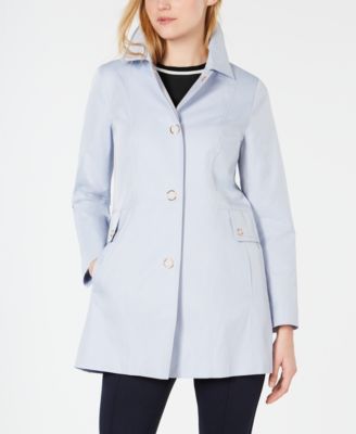 anne klein raincoat with hood